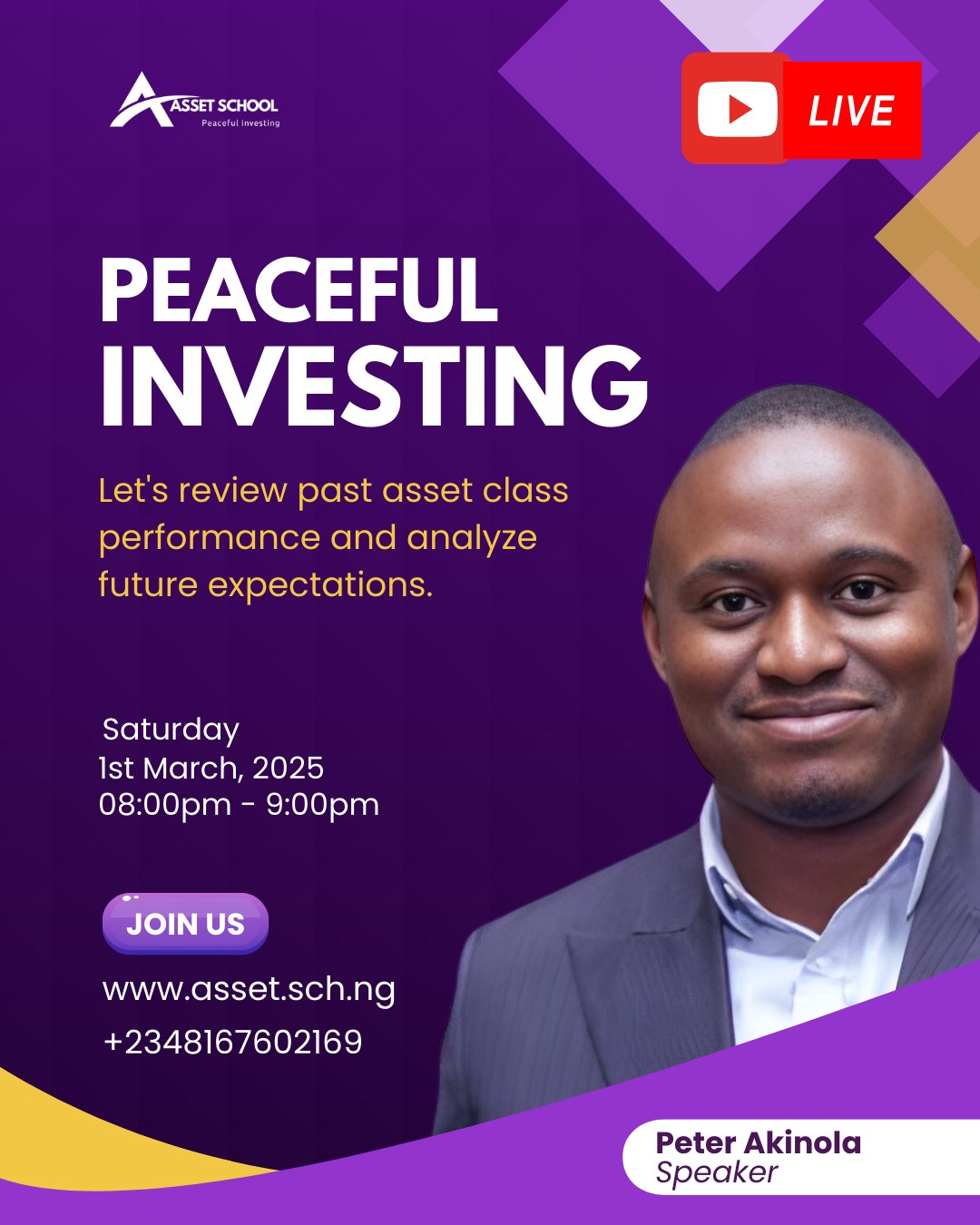 Read more about the article Join us for an Exclusive Session on Peaceful Investing!
